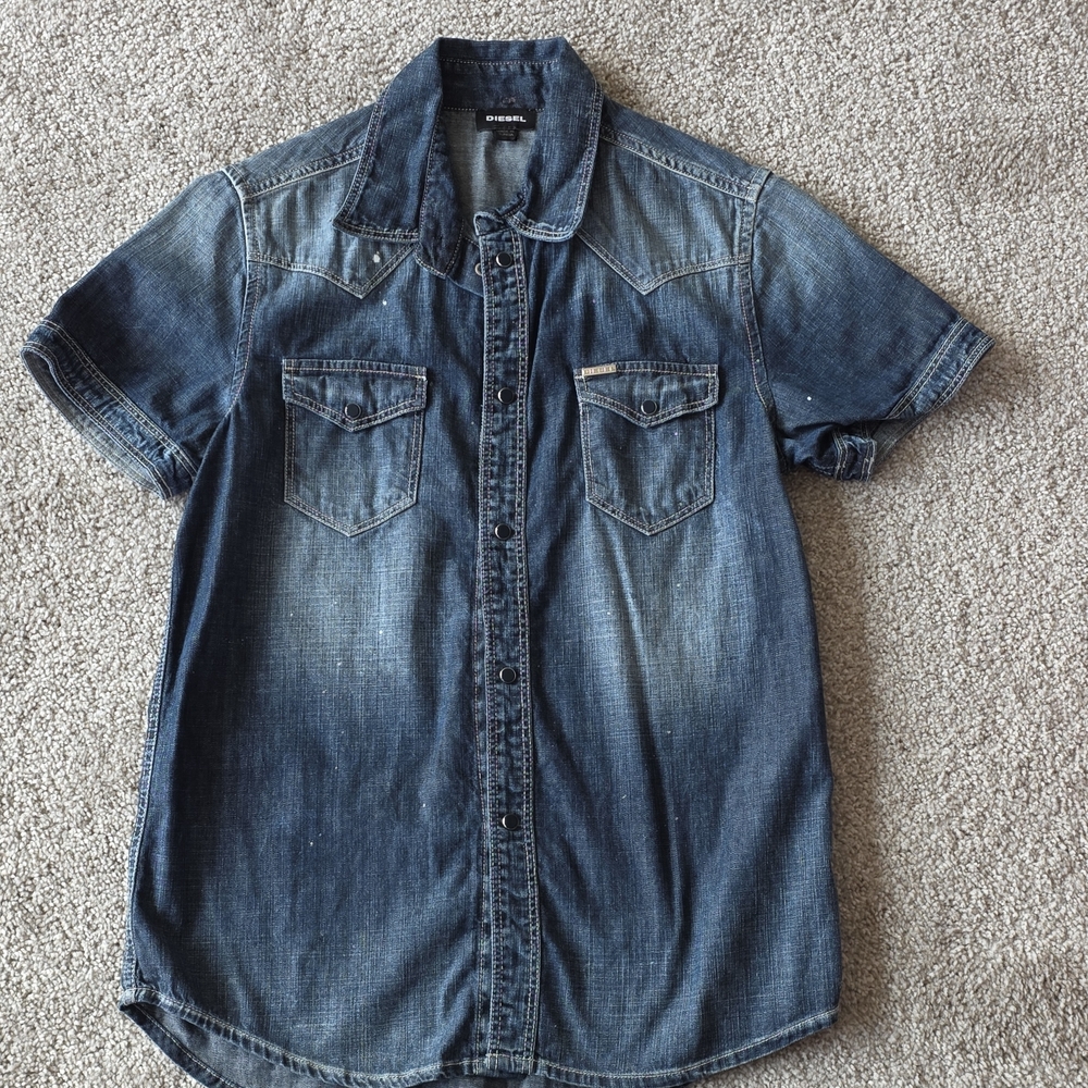 Diesel Kids Blue Denim Shirt